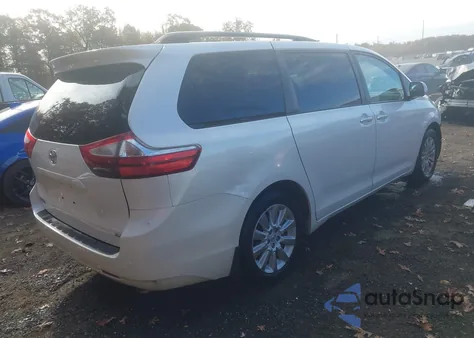 2015 Toyota Sienna Xle/Limited z USA, uszkodzony, nr VIN 5TDYK3DC1FS665322